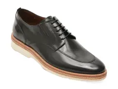 Pantofi eleganti MARCO ZENETI negri, 63616, din piele naturala imagine