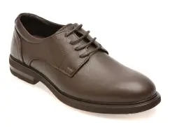 Pantofi eleganti OTTER maro, E1801, din piele naturala imagine