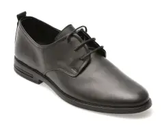 Pantofi eleganti OTTER negri, 1453, din piele naturala imagine