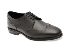 Pantofi eleganti OTTER negri, 400304, din piele naturala imagine