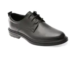 Pantofi eleganti OTTER negri, A60, din piele naturala imagine