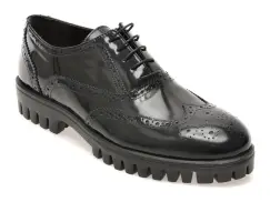 Pantofi eleganti RELAX negri, 5811A, din piele naturala imagine