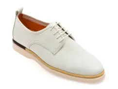 Pantofi EPICA albi, MC102, din piele naturala imagine
