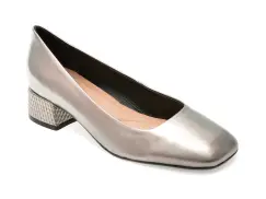 Pantofi EPICA argintii, 1135845, din piele naturala imagine