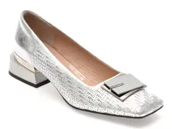 Pantofi EPICA argintii, 3671671, din piele naturala imagine