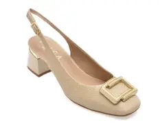 Pantofi EPICA bej, 1159724, din piele naturala imagine