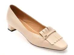 Pantofi EPICA bej, 4A502, din piele naturala imagine