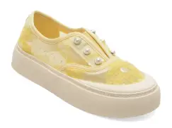 Pantofi EPICA galbeni, 298, din material textil imagine