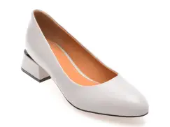 Pantofi EPICA gri, 3Q128, din piele naturala imagine