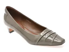 Pantofi EPICA gri, 9152, din piele naturala lacuita imagine