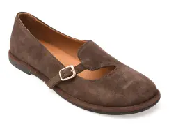 Pantofi EPICA maro, 1614033, din piele intoarsa imagine