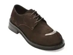 Pantofi EPICA maro, 2157221, din piele intoarsa imagine