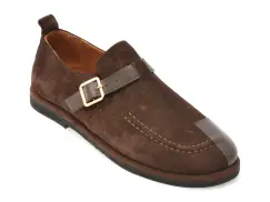 Pantofi EPICA maro, 4796005, din piele intoarsa imagine