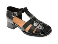 Pantofi EPICA negri, 1131G11, din piele naturala lacuita imagine