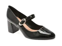 Pantofi EPICA negri, 1180877, din piele naturala lacuita imagine