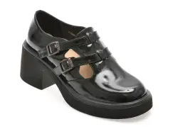 Pantofi EPICA negri, 1209C20, din piele naturala lacuita imagine