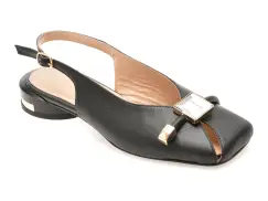 Pantofi EPICA negri, 1474490, din piele naturala imagine