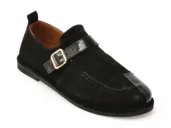 Pantofi EPICA negri, 4796005, din piele intoarsa imagine
