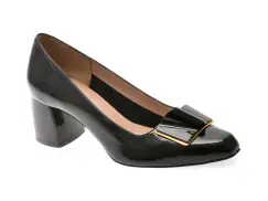 Pantofi EPICA negri, 5411076, din piele naturala lacuita imagine