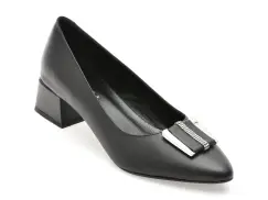 Pantofi EPICA negri, 619235, din piele naturala imagine
