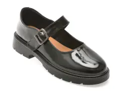 Pantofi EPICA negri, 914, din piele naturala lacuita imagine