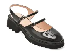 Pantofi EPICA negri, A10H893, din piele naturala lacuita imagine