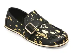 Pantofi EPICA PREMIUM negri, HF1256, din piele naturala imagine