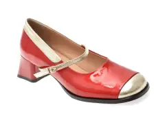 Pantofi EPICA rosii, 6020238, din piele naturala lacuita imagine