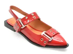 Pantofi EPICA rosii, EB665, din piele naturala lacuita imagine