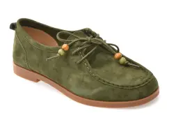 Pantofi EPICA verzi, 5817, din piele intoarsa imagine