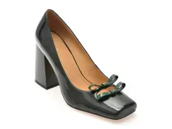 Pantofi EPICA verzi, 5C111, din piele naturala lacuita imagine