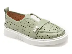 Pantofi ERISMA verzi, 123047, din piele naturala imagine