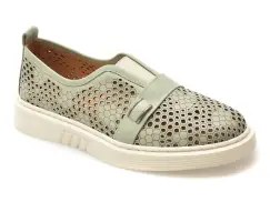 Pantofi ERISMA verzi, 123048, din piele naturala imagine