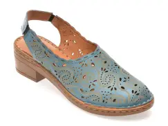 Pantofi FLAVIA PASSINI albastri, 9500, din piele naturala imagine