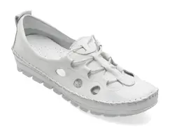 Pantofi FLAVIA PASSINI albi, 115, din piele naturala imagine