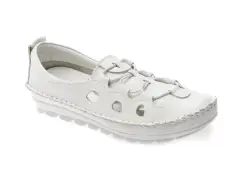 Pantofi FLAVIA PASSINI albi, 115, din piele naturala imagine