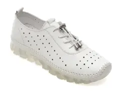 Pantofi FLAVIA PASSINI albi, 15100, din piele naturala imagine