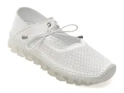 Pantofi FLAVIA PASSINI albi, 15101, din piele naturala imagine