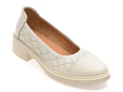 Pantofi FLAVIA PASSINI albi, 215131, din piele naturala imagine