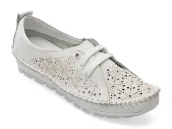 Pantofi FLAVIA PASSINI albi, 2644, din piele naturala imagine