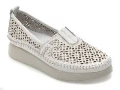 Pantofi FLAVIA PASSINI albi, 2712L, din piele naturala imagine