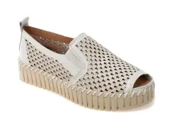 Pantofi FLAVIA PASSINI albi, 368101, din piele naturala imagine