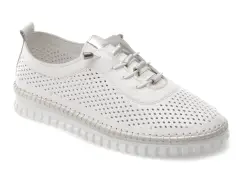 Pantofi FLAVIA PASSINI albi, 4239, din piele naturala imagine