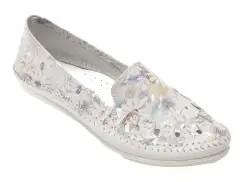 Pantofi FLAVIA PASSINI albi, 429, din piele naturala imagine