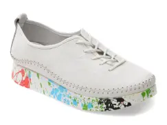 Pantofi FLAVIA PASSINI albi, 437, din piele naturala imagine