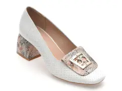 Pantofi FLAVIA PASSINI albi, 4411690, din piele naturala imagine