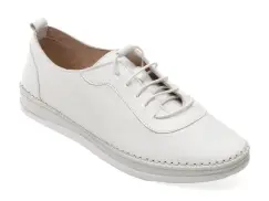 Pantofi FLAVIA PASSINI albi, CS581, din piele naturala imagine