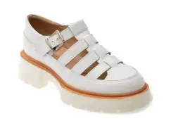 Pantofi FLAVIA PASSINI albi, S6000, din piele naturala imagine