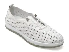 Pantofi FLAVIA PASSINI albi, SN107, din piele naturala imagine