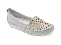 Pantofi FLAVIA PASSINI argintii, 128, din piele naturala imagine